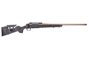 Image of CVA Cascade LR Hunter Bolt Action Rifle, 7mm Remington Magnum, 24in Heavy Sporter Fluted Barrel, 1-9.5, Synthetic Multi-Color Stock, Cerakote Bronze, CR3960F-FRRMPG