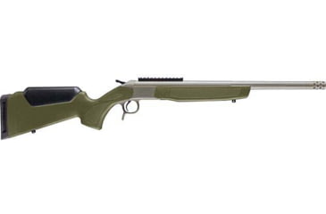 Image of CVA Scout V3 Muzzleloader, .45-70 Government, 22in 11/16x24 TPI Barrel, 1-20, Synthetic OD Green Stock, Stainless, CR4442SGZ-FRRMPG