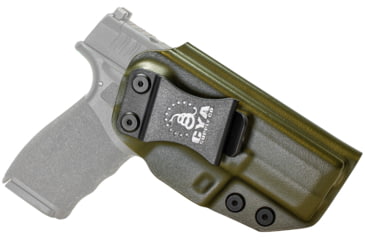 Image of CYA Supply Co. Inside the Waistband Holster for Springfield, HELLCAT PRO OSP 3.7in, Right Hand Draw, Olive Drab, Small, IWB0529