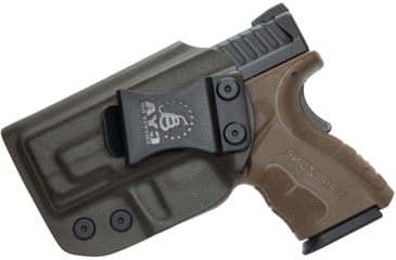 Image of CYA Supply Co. Inside the Waistband Holster for Springfield, XD MOD.2 Subcompact 3in , Left Hand Draw, Olive Drab, Small, IWB0298