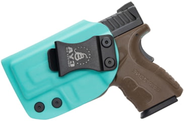 Image of CYA Supply Co. Inside the Waistband Holster for Springfield, XD MOD.2 Subcompact 3in , Left Hand Draw, Teal Blue, Small, IWB0128