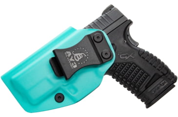 Image of CYA Supply Co. Inside the Waistband Holster for Springfield, XD-S MOD.2 - 3.3in - 9/40, Left Hand Draw, Teal Blue, Small, IWB0242