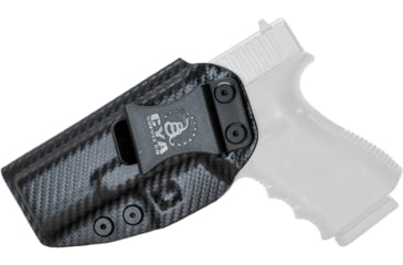 Image of CYA Supply Co. Inside the Waistband Holster, Glock, 19/23/32/19x/45/44, Left Hand, Carbon Fiber, IWB0060