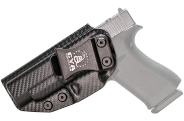 Image of CYA Supply Co. Inside the Waistband Holster, Glock, 48, 48 MOS, Left Hand, Carbon Fiber, IWB0158