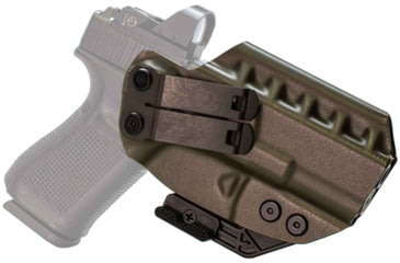 Image of CYA Supply Co. RIDGE Inside the Waistband Holster for Glock, Glock 19 / 19X / 44 / 45 GEN 3-5 Glock 23 / 32 Gen 3-4, Right Hand Draw, Olive Drab, Small, RDG0029