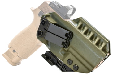 Image of CYA Supply Co. RIDGE IWB Holster, Sig Sauer, P320 Compact/Carry &amp; M18, Right Hand Draw, Olive Drab, Small, RDG0109