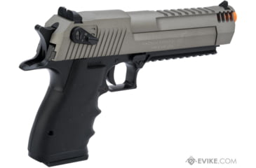 Image of Cybergun / Spartan Military &amp; Law Enforcement Magnum Research Licensed Semi/Full Auto Metal Desert Eagle L6 CO2 Gas Blowback Airsoft Pistol by KWC, 2-Tone, Black/Gray, 950503-US