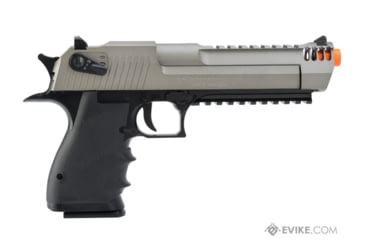 Image of Cybergun / Spartan Military &amp; Law Enforcement Magnum Research Licensed Semi/Full Auto Metal Desert Eagle L6 CO2 Gas Blowback Airsoft Pistol by KWC, 2-Tone, Black/Gray, 950503-US