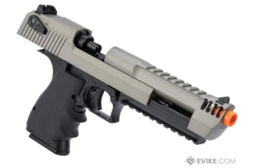 Image of Cybergun / Spartan Military &amp; Law Enforcement Magnum Research Licensed Semi/Full Auto Metal Desert Eagle L6 CO2 Gas Blowback Airsoft Pistol by KWC, 2-Tone, Black/Gray, 950503-US