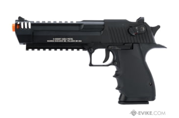 Image of Cybergun / Spartan Military &amp; Law Enforcement Magnum Research Licensed Semi/Full Auto Metal Desert Eagle L6 CO2 Gas Blowback Airsoft Pistol by KWC, Black, 950501-US