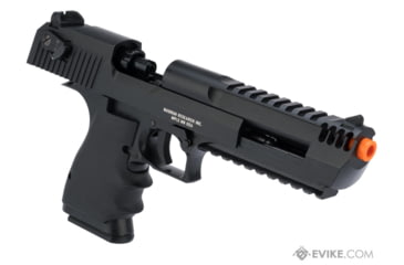 Image of Cybergun / Spartan Military &amp; Law Enforcement Magnum Research Licensed Semi/Full Auto Metal Desert Eagle L6 CO2 Gas Blowback Airsoft Pistol by KWC, Black, 950501-US
