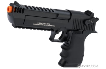 Image of Cybergun / Spartan Military &amp; Law Enforcement Magnum Research Licensed Semi/Full Auto Metal Desert Eagle L6 CO2 Gas Blowback Airsoft Pistol by KWC, Black, 950501-US