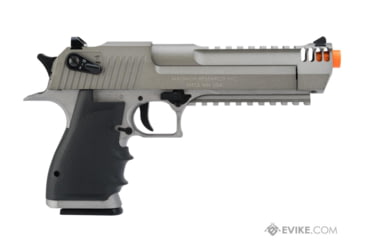 Image of Cybergun / Spartan Military &amp; Law Enforcement Magnum Research Licensed Semi/Full Auto Metal Desert Eagle L6 CO2 Gas Blowback Airsoft Pistol by KWC, Gray, 950504 / EVKCCF541EUB