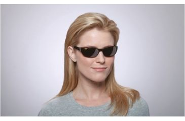 Image of Maui Jim Cyclone Sunglasses w/ Tortoise Frame and HCL Bronze Lenses - H136-10, On Model