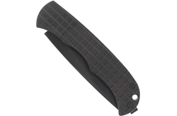 Image of Cyclone Hidden Release Fixed Blade, 3, OTF Plain Black, TiCN D2 Steel Blade, 4 Black Aluminum Handle