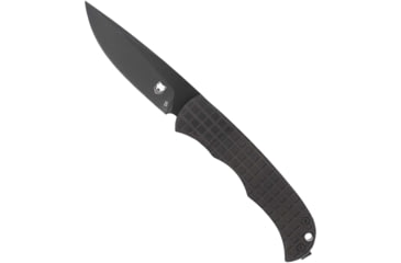 Image of Cyclone Hidden Release Fixed Blade, 3, OTF Plain Black, TiCN D2 Steel Blade, 4 Black Aluminum Handle