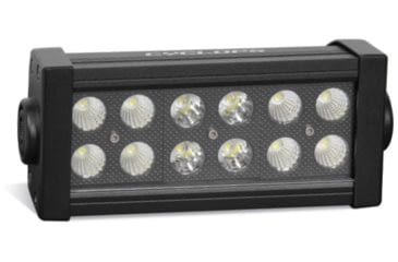 Image of Cyclops 7.5in 36W Dual Row 36W/2520 Lumens/12 Led Side Mount, Blackout, CYC-LBDR36BLK