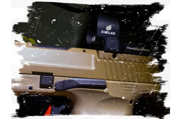 Image of Cyelee Optics Chameleon-GSRS8 Reflex Red Dot Sight, 1x26.5x22.5mm, 8 MOA Dot, Black, X004G5BOQF