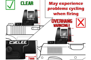 Image of Cyelee Optics Ghost HDG Reflex Red Dot Sight, 1x26.5x22.5mm, 2 MOA Dot/26 MOA Circle, Black, X0044ECYKX