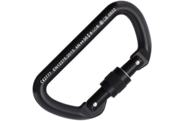 Image of Cypher D Screw Gate Carabiner Black