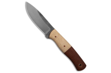 Image of Cypress Creek Cypress Creek Knives Canadian TT Fixed Blade Knife Oatmeal Cookie 3.7" Satin, Tan/Brown, O1, adult, BHQ-183255