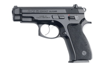 Image of CZ-USA 75-Compact Pistol, .40 S&amp;W, 3.9in barrel, black polycoat steel frame, black rubber grip, recoil operated semi-automatic, fixed 3-dot, 10 round magazine, CZ-75 CT-40SW-3.9-1-FRRMPG