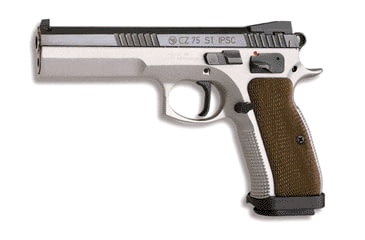 Image of CZ-USA 75-Standard-IPSC Pistol, .40 S&amp;W, 5.4in barrel, steel frame, checkered wood grip, recoil operated semi-automatic, adjustable target, 16 round magazine, CZ75STDIPSC40SW5.41FRRMPG