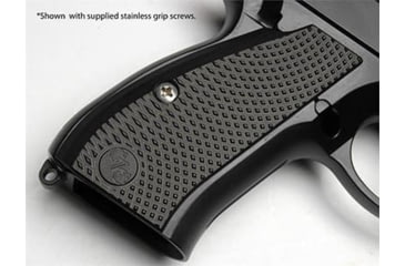 Image of CZ Custom CZ 75 Compact Grips Aluminum Checker