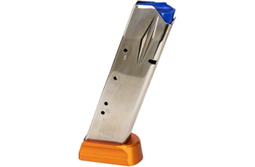 Image of CZ-USA CZ Shadow 2/CZ 75 SP-01 Pistol Magazine, 9mm Luger, 19 Round, Nickel/Orange, 1 Pack, Steel, 11163-19RD