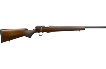 Image of CZ-USA 457 American Varmint Bolt Action Rifle, .17 Hornady Magnum Rimfire, 21in Heavy Barrel, 1-9, Walnut Wood Stock, Blued , 5RD, 02342-FRRMPG