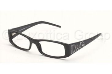 Image of D&amp;G DD 1103B Eyeglasses Styles Black Frame w/Non-Rx 50 mm Diameter Lenses, 501-5016, DandG DD 1103B Eyeglasses Styles Black Frame w/Non-Rx 50 mm Diameter Lenses