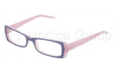 Image of D&amp;G DD 1158 Eyeglasses Styles -  Violet On Pink Frame w/Non-Rx 50 mm Diameter Lenses, 628-5017