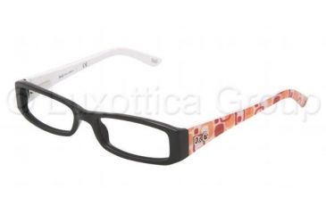 Image of D&amp;G DD 1179 Eyeglasses Styles - Black Frame w/Non-Rx 49 mm Diameter Lenses, 980-4916