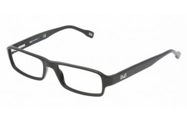 Image of D&amp;G DD 1188 Eyeglasses, Black Frame w/Non Rx 51 mm Diameter Lenses, 501 5116