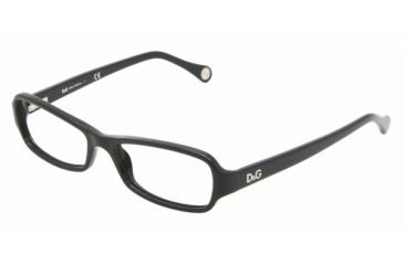 Image of D&amp;G DD 1201 Eyeglasses Styles - Black Frame w/Non-Rx 50 mm Diameter Lenses, 501-5016