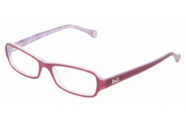 Image of D&amp;G DD 1201 Eyeglasses Styles - Violet On Lilac Frame w/Non-Rx 50 mm Diameter Lenses, 1766-5016
