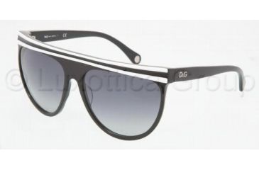 Image of D&amp;G DD 3041 Sunglasses Styles - White On Black Gray Gradient Frame, 15748G-5916