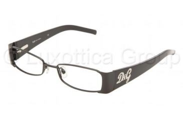 Image of D&amp;G Eyeglasses DD5049 with No-Line Progressive Rx Prescription Lenses, Select Frame Color / Lens Diameter Black Frame / 49 mm Prescription Lenses