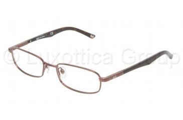 Image of D&amp;G DD 5062 Eyeglasses Styles - Brown Frame w/Non-Rx 50 mm Diameter Lenses, 152-5017