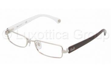 Image of D&amp;G DD 5065 Eyeglasses Styles - Silver Frame w/Non-Rx 51 mm Diameter Lenses, 360-5116
