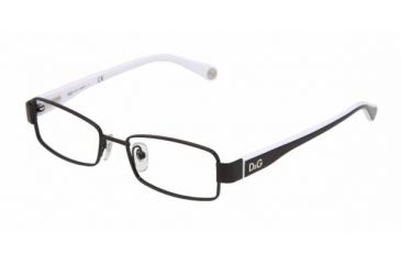 Image of D&amp;G DD 5081 Eyeglasses Styles -  Black Frame w/Non-Rx 49 mm Diameter Lenses, 461-4916