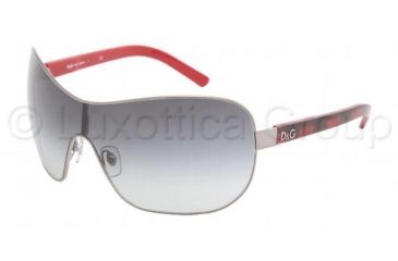 Image of D&amp;G DD 6053 Sunglasses Styles Gunmetal Frame / Gray Gradient Lenses, 328-8G-0132, DandG DD 6053 Sunglasses Styles Gunmetal Frame / Gray Gradient Lenses