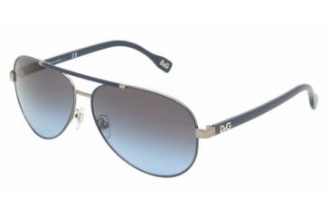 Image of D&amp;G DD6078 Progressive Sunglasses - Gunmetal/Blue Blue Gray Gradient Frame / 61 mm Prescription Lenses, 10198F-6112