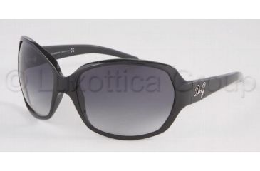 Image of D&amp;G Bifocal Sunglasses DD8018 with Lined Bi-Focal Rx Prescription Lenses DD8018-501-8G-6317 - Frame Color: Black, Lens Diameter: 63 mm