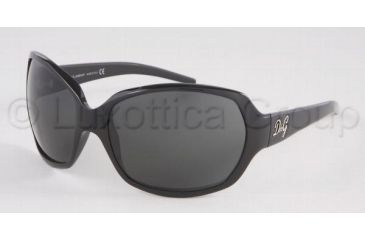 Image of D&amp;G Bifocal Sunglasses DD8018 with Lined Bi-Focal Rx Prescription Lenses, Select Frame Color / Lens Diameter Black Frame / 63 mm Prescription Lenses