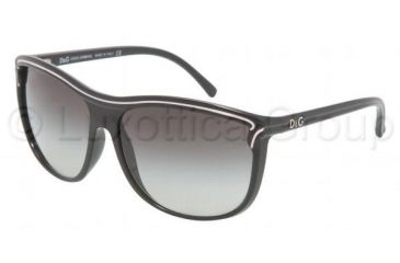 Image of D&amp;G DD8059 Progressive Sunglasses - Black Gray Gradient Frame / 62 mm Prescription Lenses, 501-8G-6214