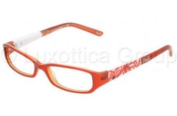 Image of D&amp;G DD1169 Progressive Prescription Eyeglasses 982-4815 - Red Fluo 