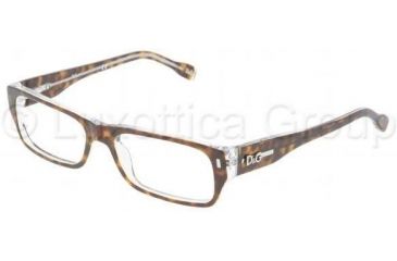 Image of D&amp;G DD1204 Progressive Prescription Eyeglasses 556-5116 - Havana On Crystal 