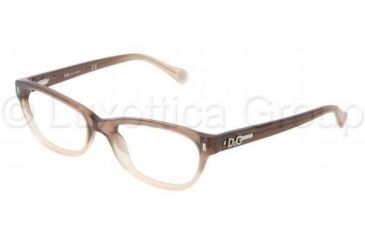 Image of D&amp;G DD1205 Single Vision Prescription Eyeglasses 1675-5017 - Brown Gradient Frame