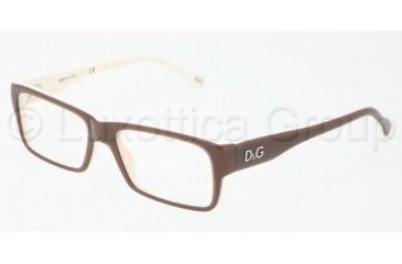 Image of D&amp;G DD1210 Eyeglass Frames 1866-5116 - Brown On Beige 
